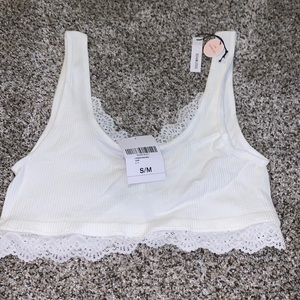 Forever 21 white seamless bralette